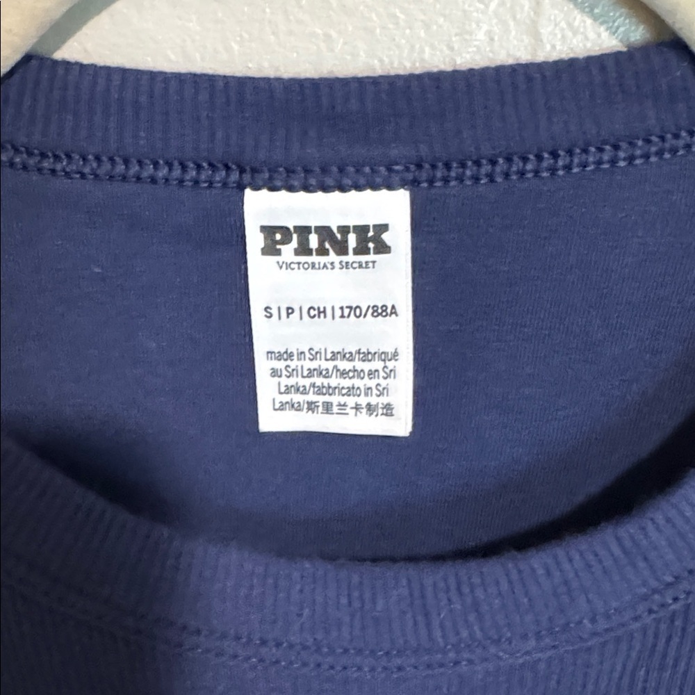 PINK Victoria's Secret Dark Blue Tank Top - Picture 2 of 5